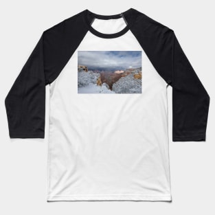 Grand Canyon Snow Baseball T-Shirt